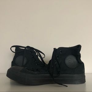 All Black High Top Converse